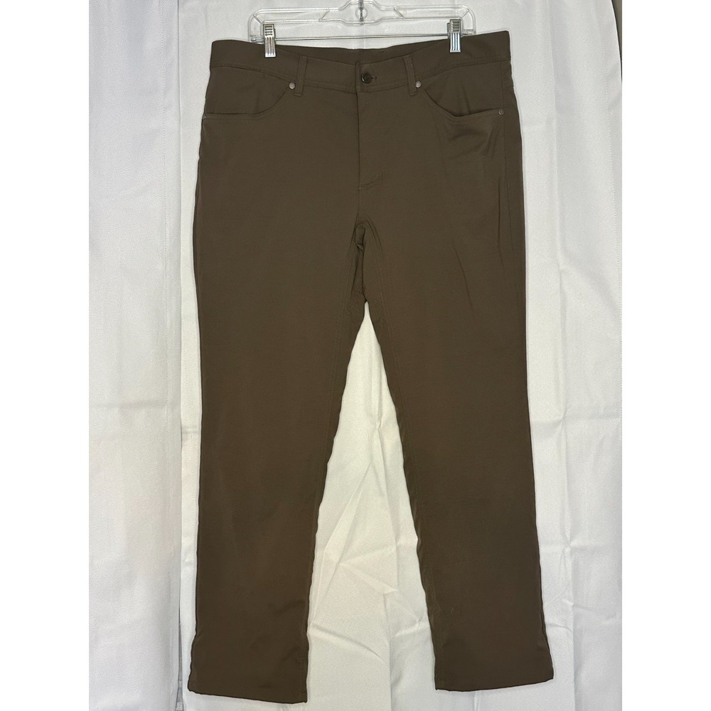 L.L.Bean Venture Stretch Pant Men 36x39 Brow Nylon Stretch Hiking Travel Outdoor